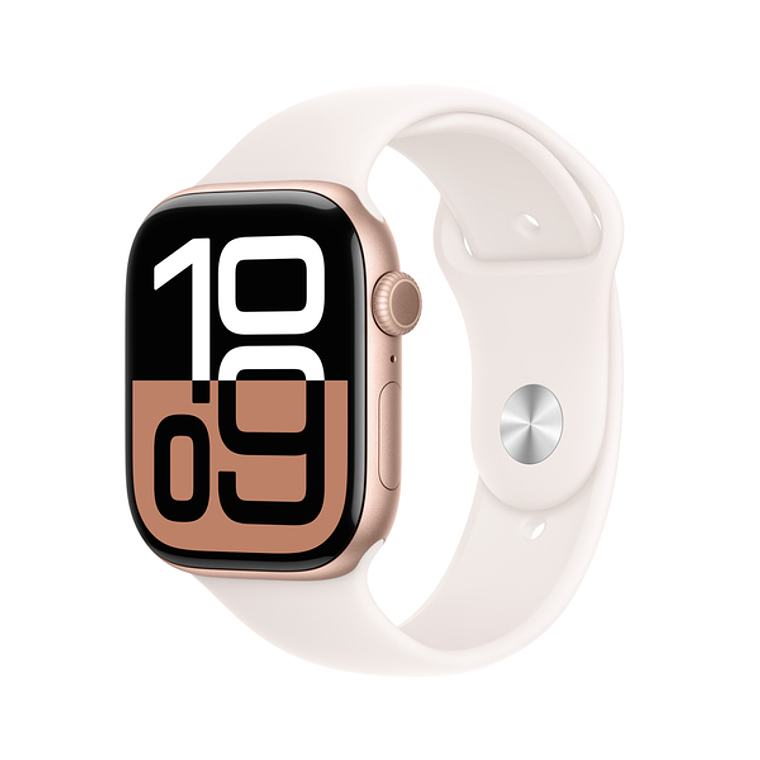 Apple Watch S10 GPS | 46mm (Aluminio Rose Gold, Correa Light Blush Sport) Talla M/L 1