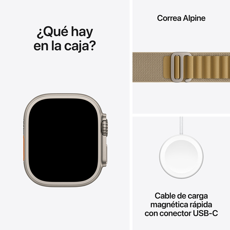 Apple Watch Ultra 2 | 49mm (Titanio natural, correa Tan Alpine) Talla S 3