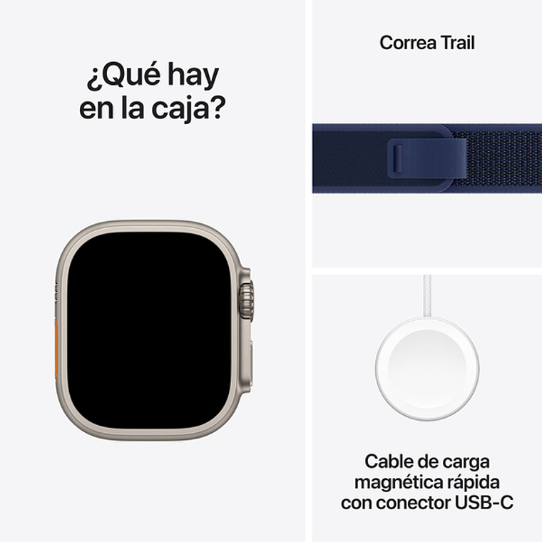 Apple Watch Ultra 2 | 49mm (Titanio natural, correa Blue Trail) Talla S/M 3
