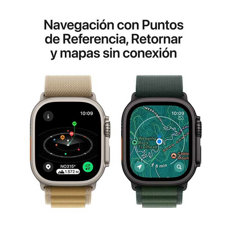 Apple Watch Ultra 2 | 49mm (Titanio negro, correa Dark Green Alpine) Talla S 7