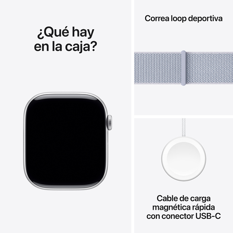 Apple Watch S10 GPS | 46mm (Aluminio plata, correa Blue Cloud Sport) 3