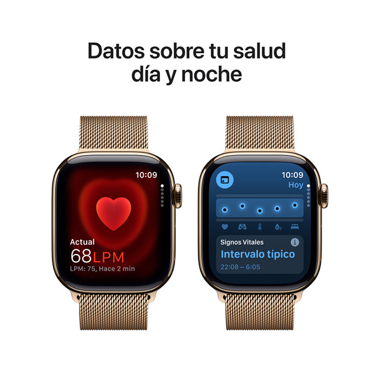 Apple Watch S10 GPS + Cellular | 42mm (Titanio Gold, correa Gold Milanese) 6