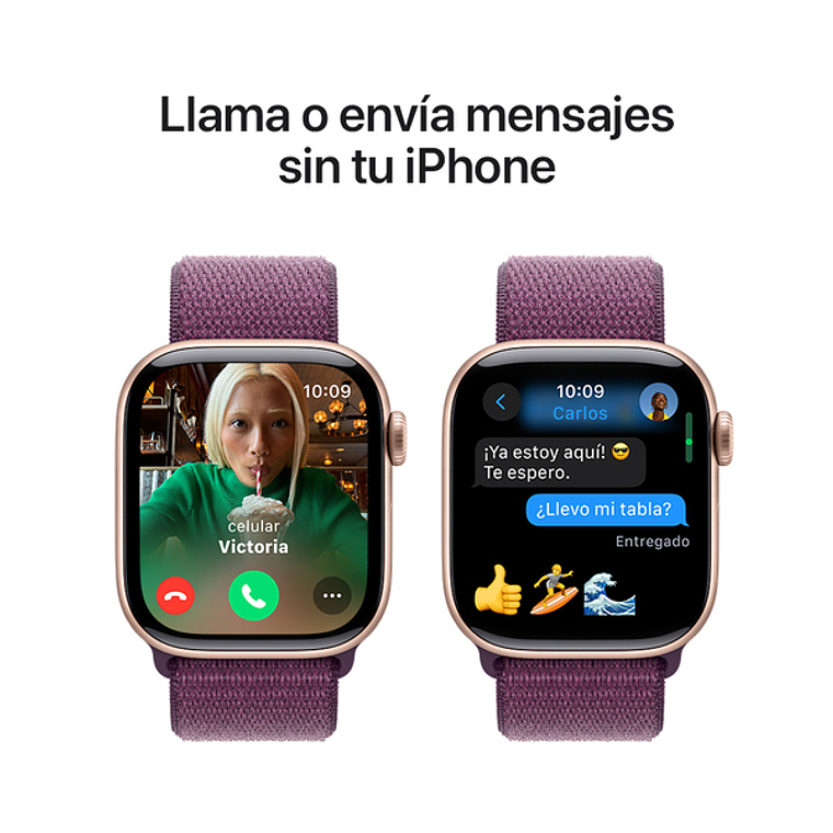 Apple Watch S10 GPS | 46mm (Aluminio Rose Gold, correa Plum Sport) 7