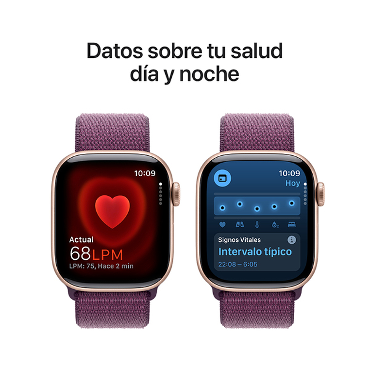 Apple Watch S10 GPS + Cellular | 42mm (Aluminio Rose Gold, Correa Plum Sport) 5