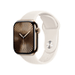 Apple Watch S10 GPS + Cellular | 42mm (Titanio gold, correa blanco estrella Sport) Talla M/L - Miniatura 1