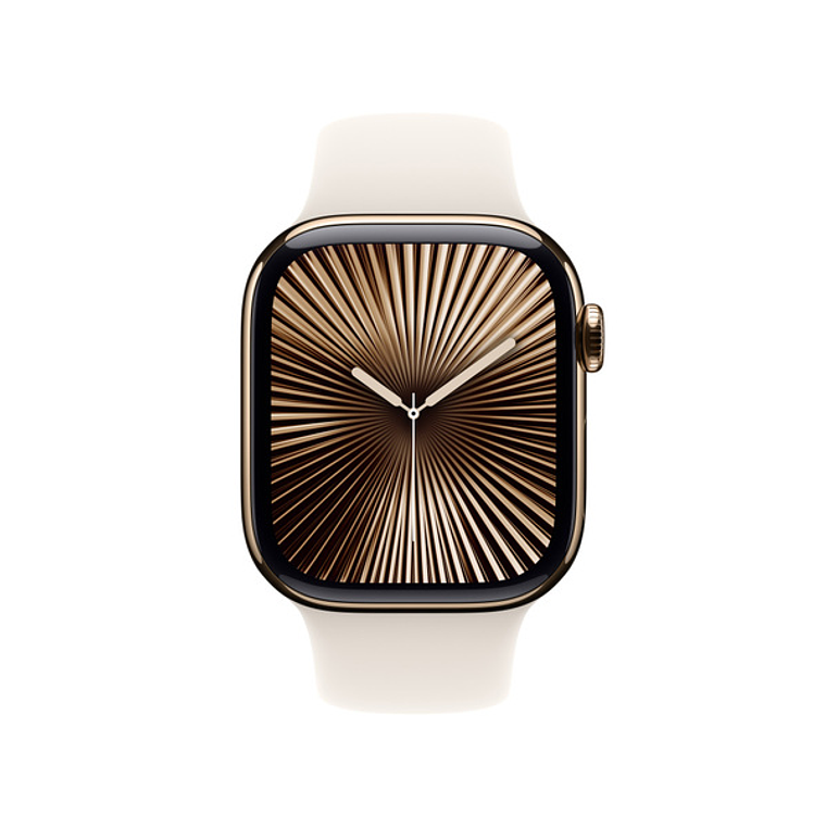Apple Watch S10 GPS + Cellular | 42mm (Titanio gold, correa blanco estrella Sport) Talla M/L 2