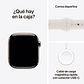 Apple Watch S10 GPS + Cellular | 42mm (Titanio gold, correa blanco estrella Sport) Talla M/L - Miniatura 3