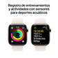 Apple Watch S10 GPS + Cellular | 42mm (Titanio gold, correa blanco estrella Sport) Talla M/L - Miniatura 4