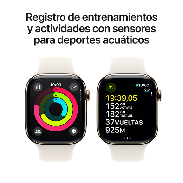Apple Watch S10 GPS | 42mm (Aluminio Rose Gold, correa Light Blush Sport) Talla M/L 7