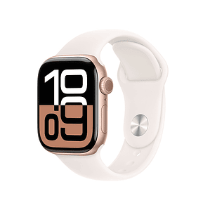 Apple Watch S10 GPS | 46mm (Aluminio Rose Gold, correa Light Blush Sport) Talla S/M