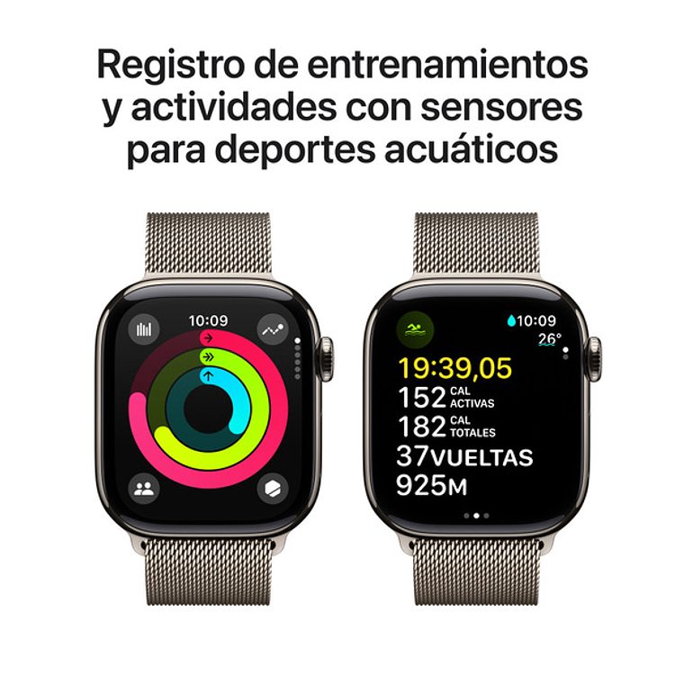 Apple Watch S10 GPS + Cellular | 46mm (Titanio slate, Correa Slate Milanese) Talla M/L 4