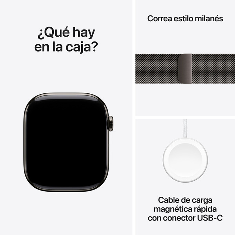 Apple Watch S10 GPS + Cellular | 42mm (Titanio slate, correa Slate Milanese) 3
