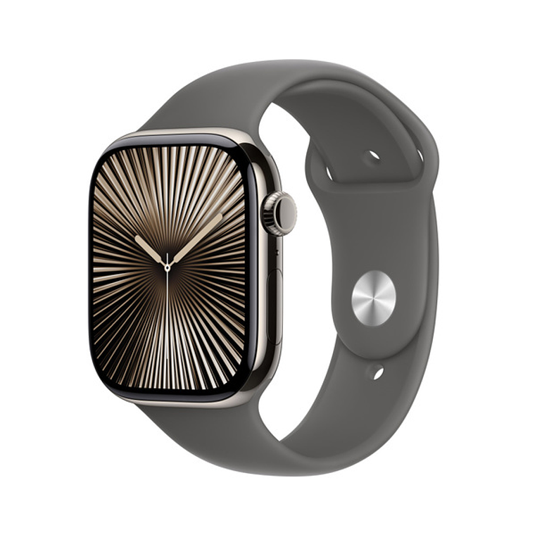 Apple Watch S10 GPS + Cellular | 46mm (Titanio natural, correa Stone Grey Sport) Talla S/M 1