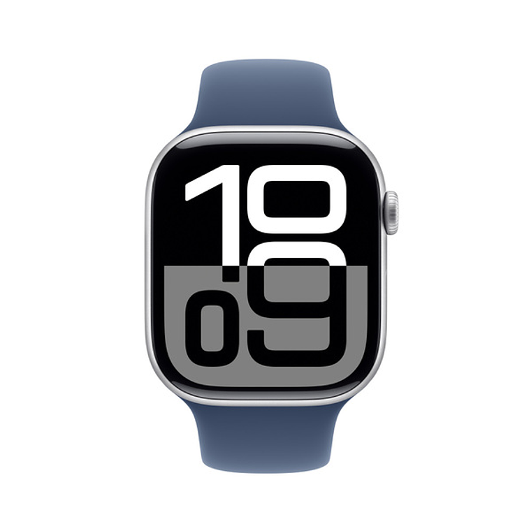 Apple Watch S10 GPS + Cellular | 46mm (aluminio plata, correa Denim Sport) Talla S/M 2
