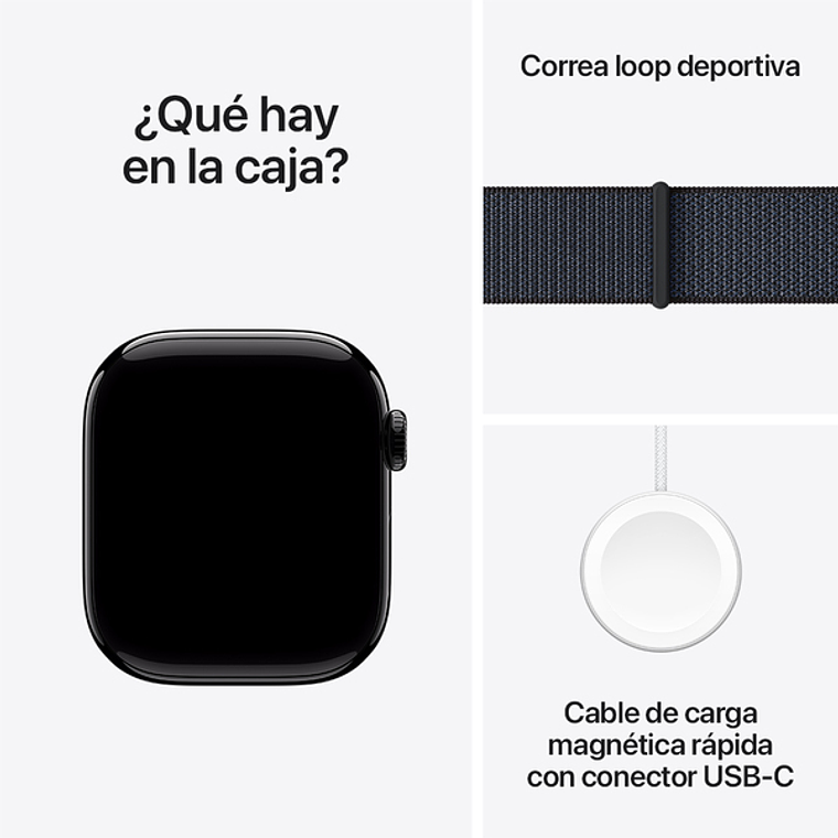 Apple Watch S10 GPS | 42mm (aluminio Jet Black, correa Ink Sport Loop) 3