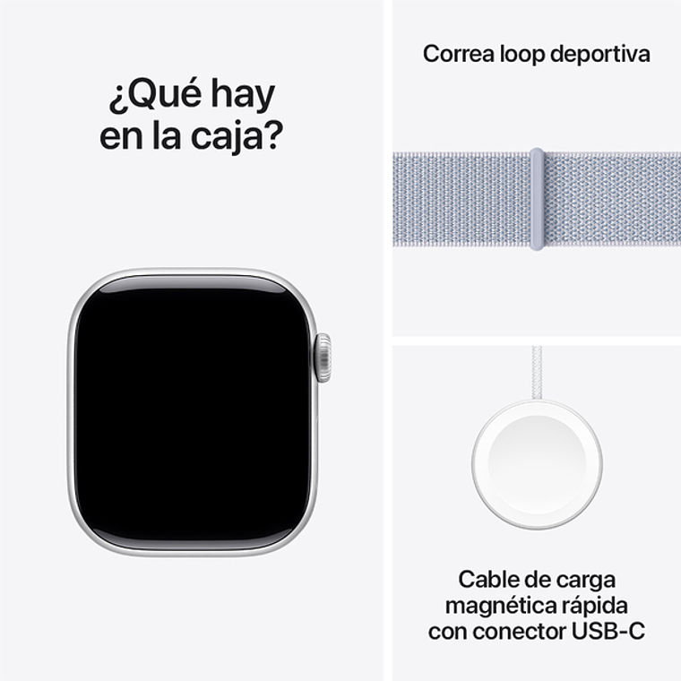 Apple Watch S10 GPS | 42mm (aluminio plata, correa Blue Cloud Sport) 3