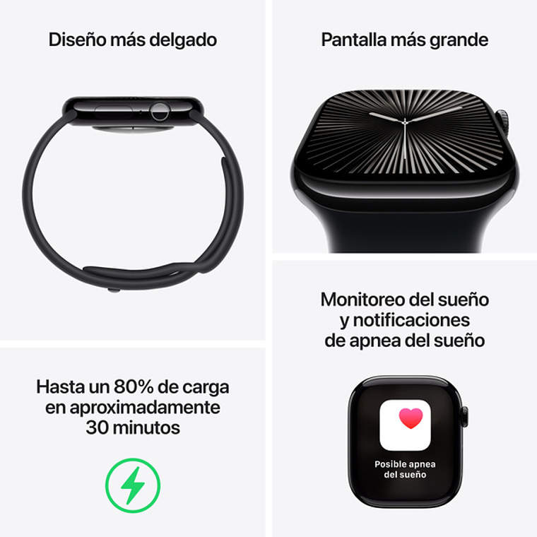 Apple Watch S10 GPS + Cellular | 42mm (aluminio plata, correa Blue Cloud Sport) 8