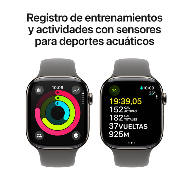 Apple Watch S10 GPS | 46mm (aluminio plata, correa Denim Sport) Talla S/M 7