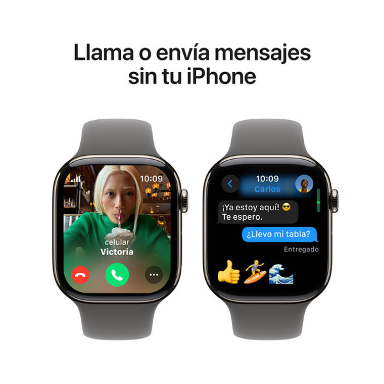Apple Watch S10 GPS + Cellular | 42mm (aluminio plata, correa Denim) Talla S/M 6