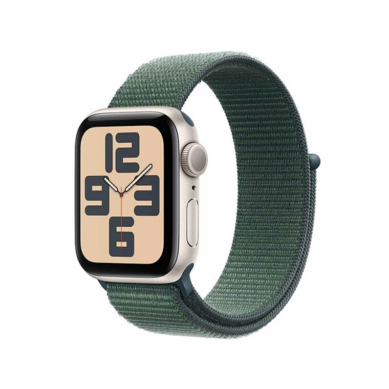 Apple Watch SE GPS + Cellular | 44mm (Aluminio blanco estrella, correa Lake Green Sport) 1