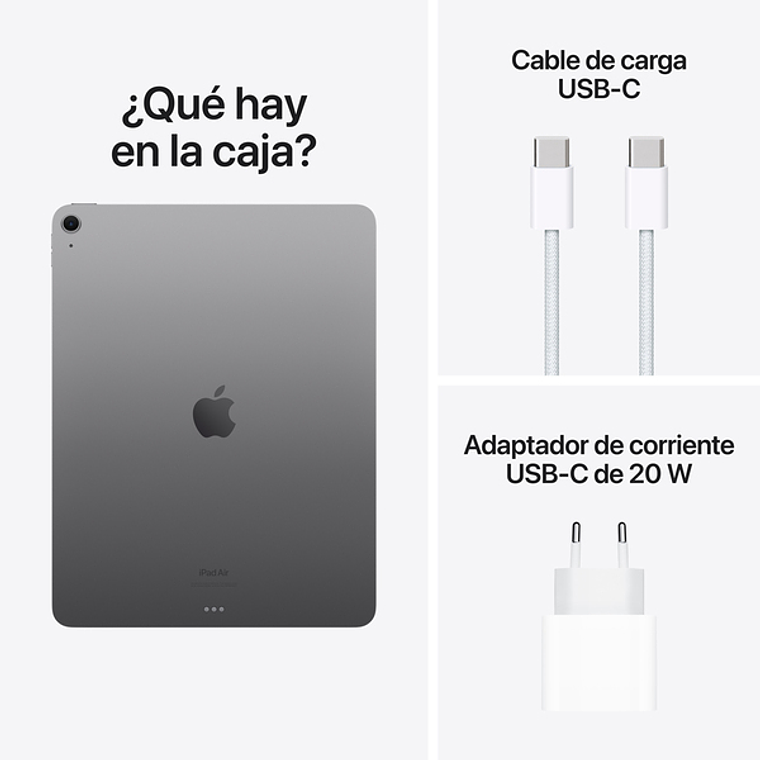 Apple iPad Air 11“ Wi- Fi (Chip M2, 128GB) Gris espacial 5