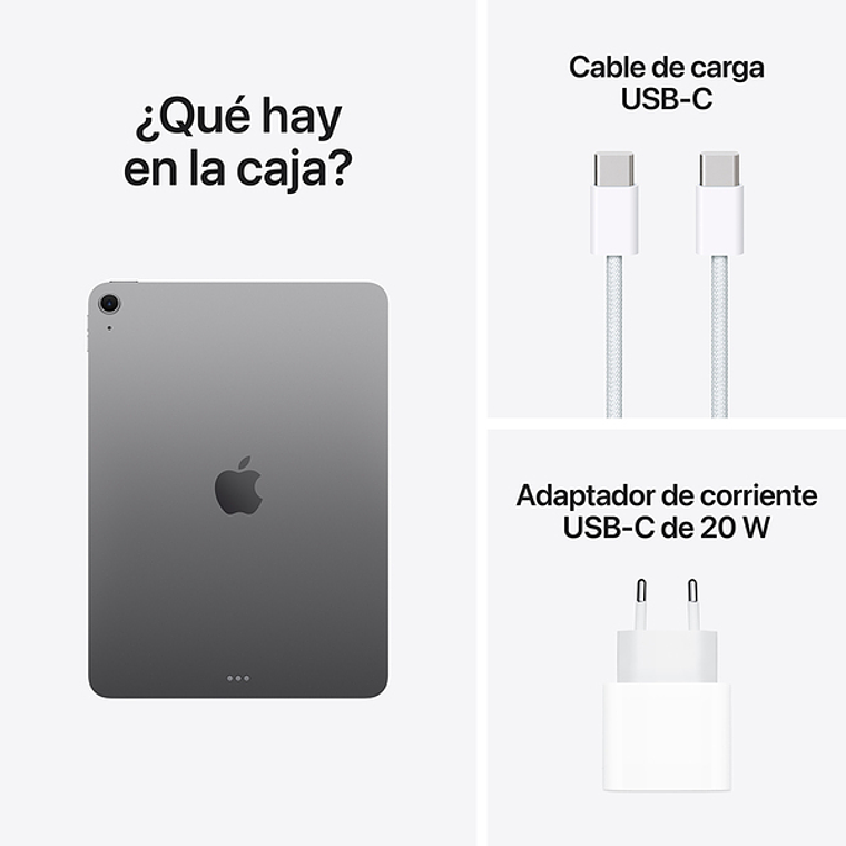 Apple iPad Air 11“ Wi-Fi (Chip M3, 128GB) Gris espacial 9
