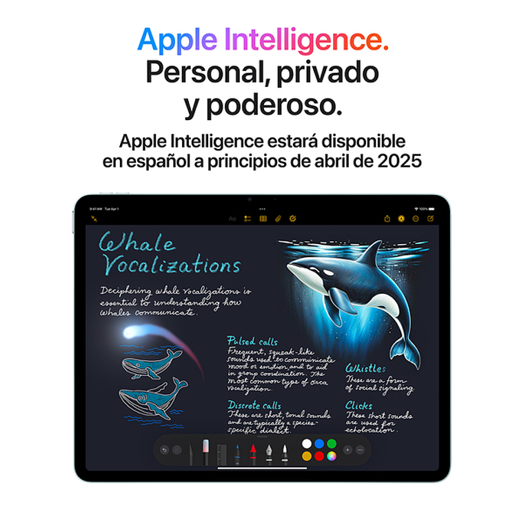 Apple iPad Air 11“ Wi-Fi + Cellular (Chip M3, 512GB) Blanco estelar 5