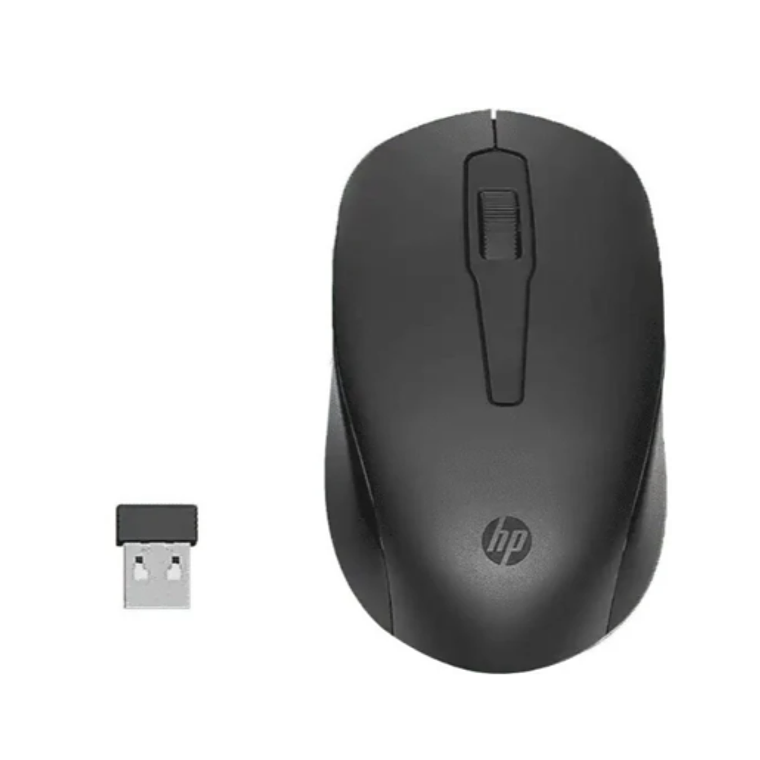 Mouse Inalámbrico HP 150, Óptico, 3 botones, Negro 1