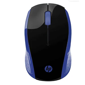 Mouse HP 200 Inalámbrico (Dongle USB, Azul/Negro)