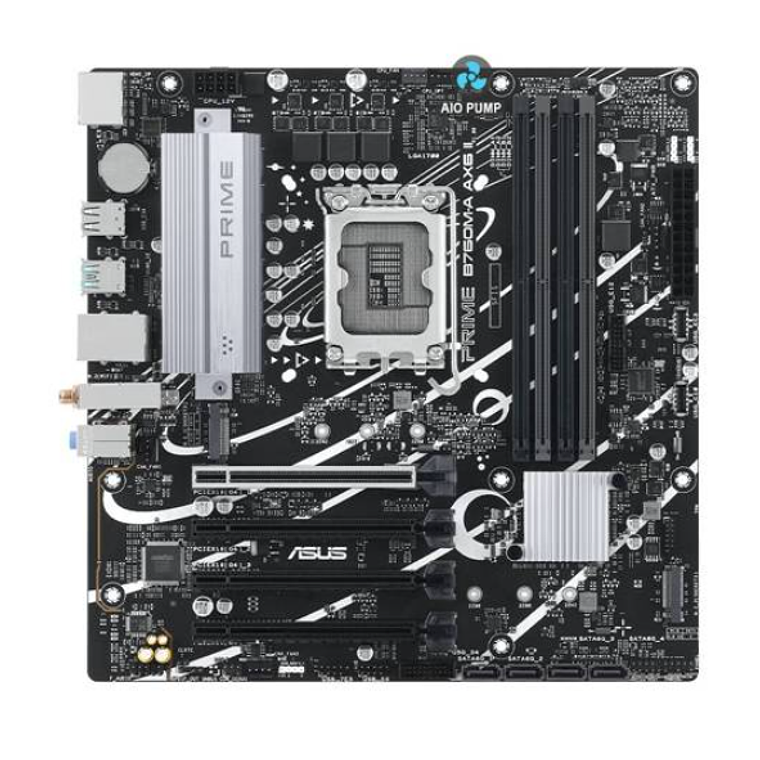 Placa Madre ASUS PRIME B760M-A AX6 II (LGA1700, DDR5 4800/7200+MHz, M.2 x3, Micro ATX) 3