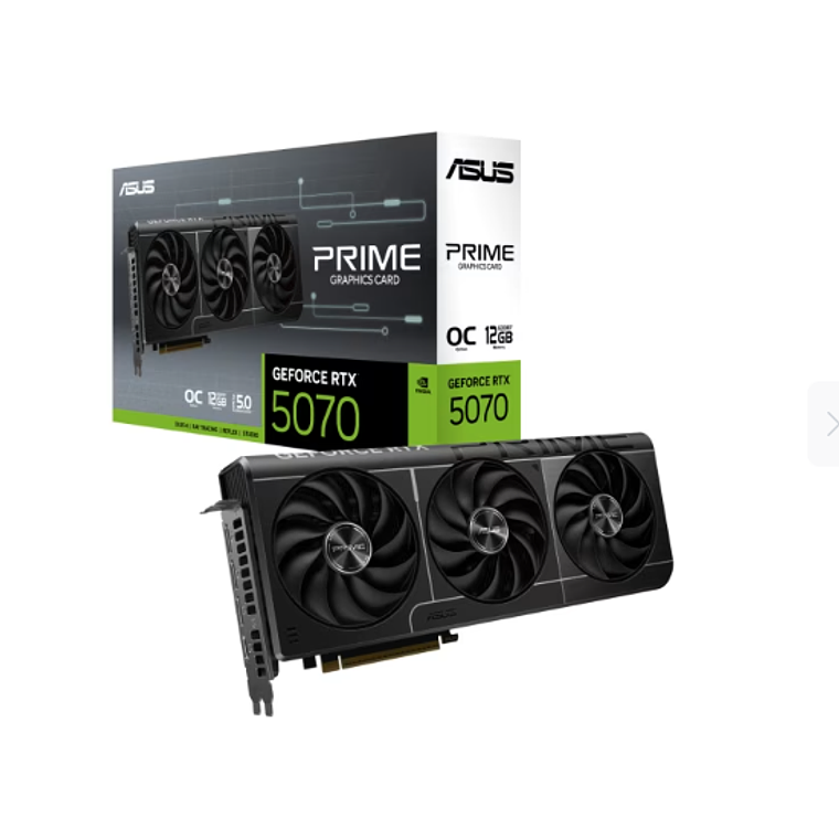 Tarjeta Gráfica Asus Prime RTX-5070 - PCI Express 5.0 - NVIDIA - NVIDIA GeForce RTX 5070 - GDDR7 6