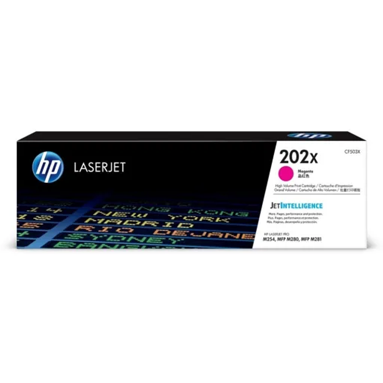Cartucho de Toner HP 202X color Magenta 1