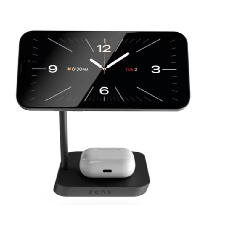 Base de carga 2 en 1 inalambrica Office Charger 2 Zens negra 2