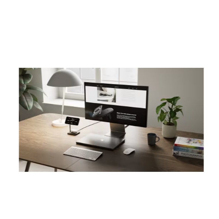 Base de carga 2 en 1 inalambrica Office Charger 2 Zens negra 3