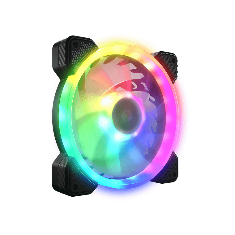 Kit de 3 Ventiladores para PC Cougar Vortex VX, ARGB, 120mm, Color Negro 3