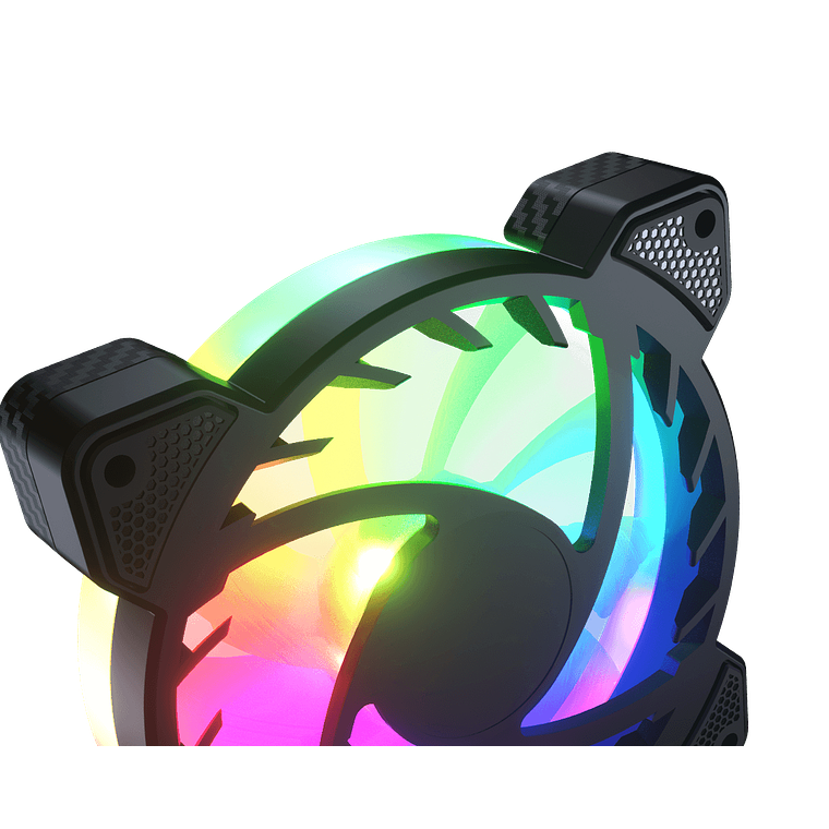 Kit de 3 Ventiladores para PC Cougar Vortex VX, ARGB, 120mm, Color Negro 5
