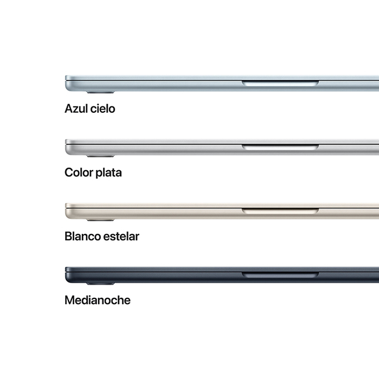 MacBook Air 13.6“ (Chip M4 10Core, GPU 8Core, 16 Ram, 256GB) Medianoche 6