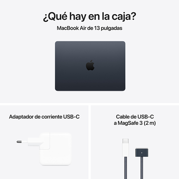 MacBook Air 13.6“ (Chip M4 10Core, GPU 8Core, 16 Ram, 256GB) Medianoche 7