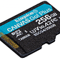 Tarjeta de memoria flash 256GB Kingston micro UHS-I Clase 10, con Adaptador - Miniatura 3