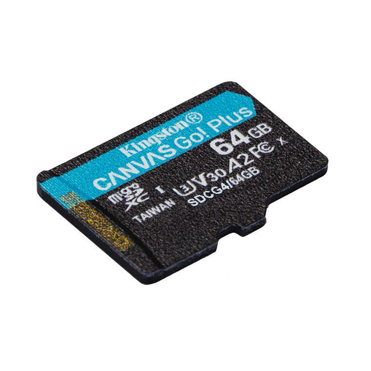 Tarjeta de memoria flash 64GB Kingston SDHC Memory Card MicroSD UHS-I Clase 10, con Adaptador 3