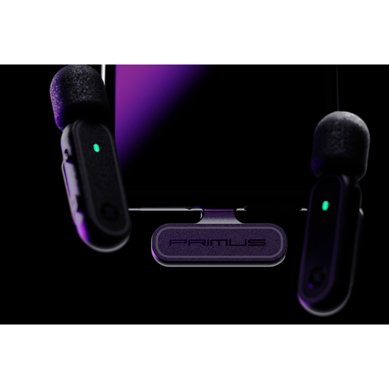 Juego de Micrófonos de solapa inalámbricos con estuche de carga - Primus Gaming 3