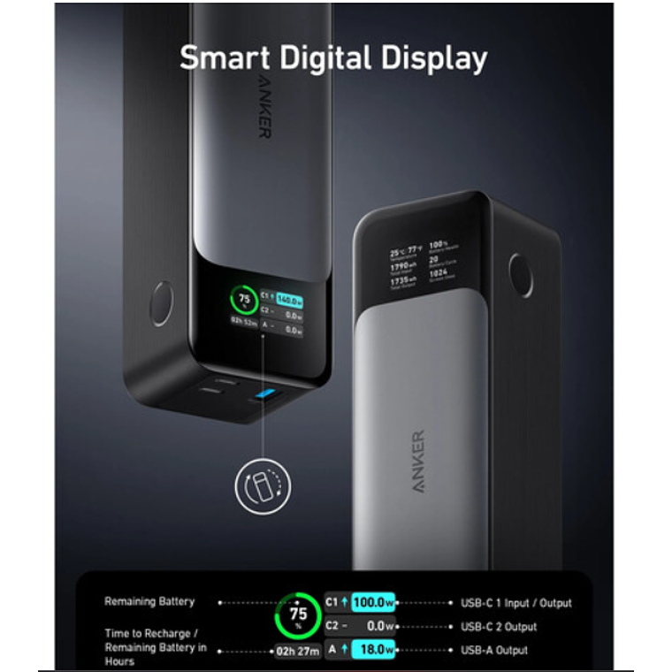 Bateria externa 24.000 mAh | ANKER 737 USB-C  3