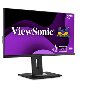 Monitor ViewSonic VG2756A-2K de 27“ (IPS, QHD, HDMI+USB-C, Ethernet, VESA)