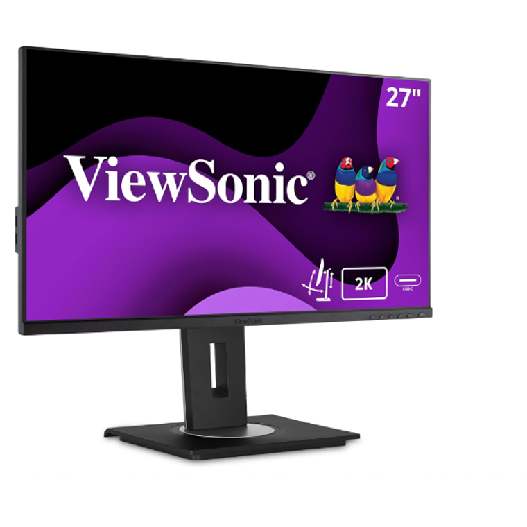 Monitor ViewSonic VG2756A-2K de 27“ (IPS, QHD, HDMI+USB-C, Ethernet, VESA) 1
