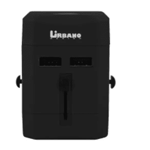 Cargador Universal Viajero Urbano (Entrada 110V/230V, USB, Negro)