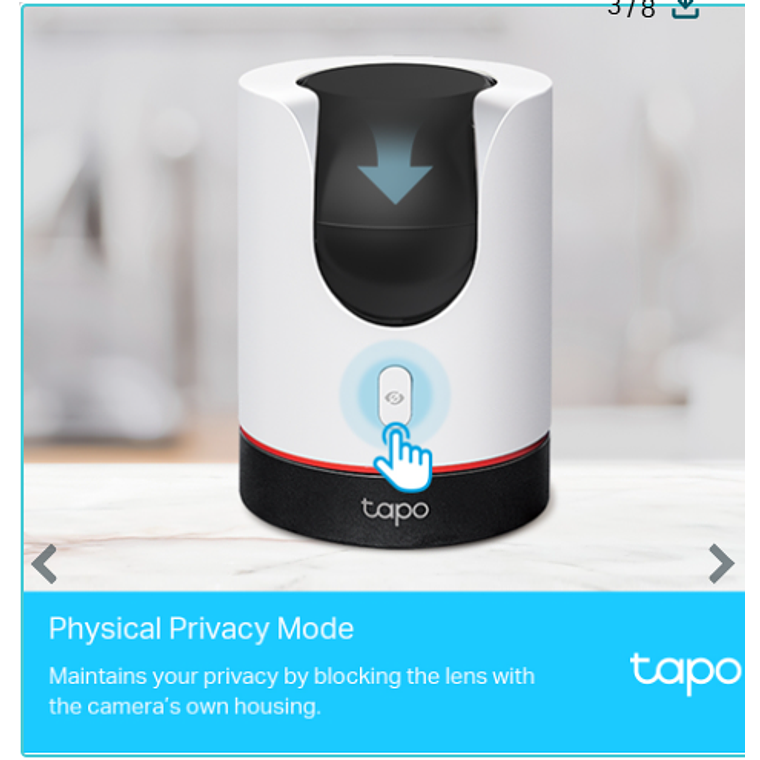 Cámara de seguridad Wi-Fi para el hogar con inteligencia artificial y movimiento horizontal y vertical 3