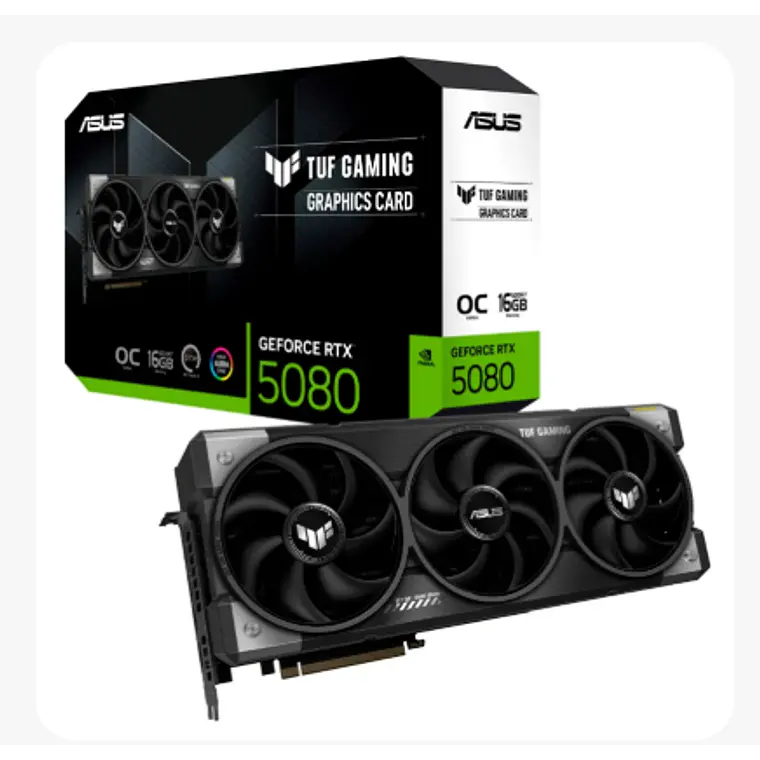 Tarjeta de Video ASUS TUF Gaming GeForce RTX 5080 OC Edition 16GB GDDR7 1