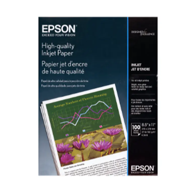 Papel Epson High Quality Ink Jet (100 hojas, Tamaño Carta) 1