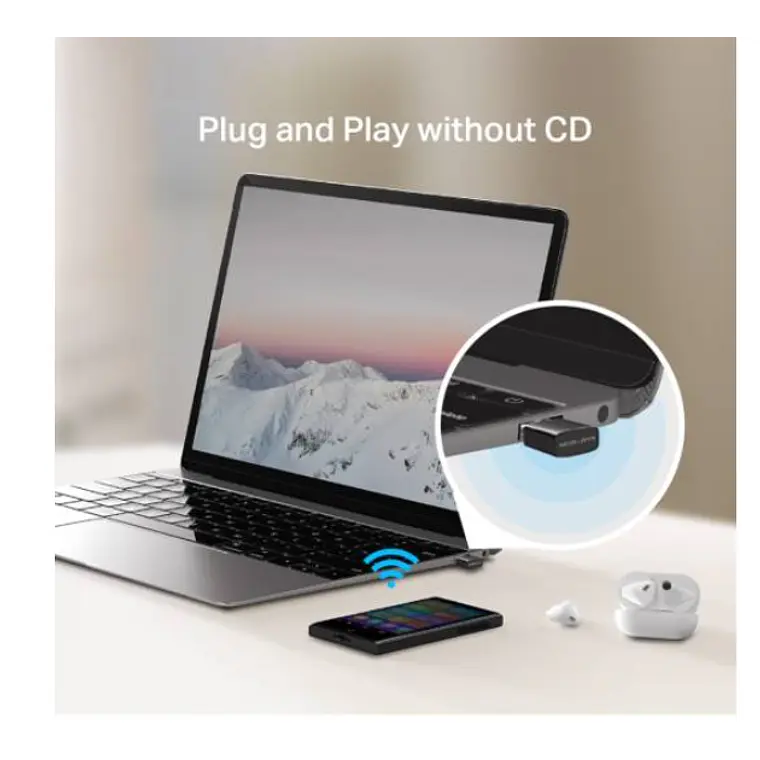 Adaptador USB Nano Wi-Fi Mercusys MA12N N300 - 300 Mbps, WPA3, Plug & Play 4