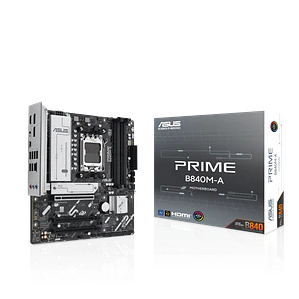 Placa Madre ASUS PRIME B840M-A (AM5, DDR5 7600+MHz, M.2 x3, MicroATX)